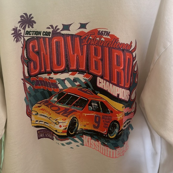 Mother Denim The Drop Square Sweatshirt - Snowbird - Picture 4 of 12